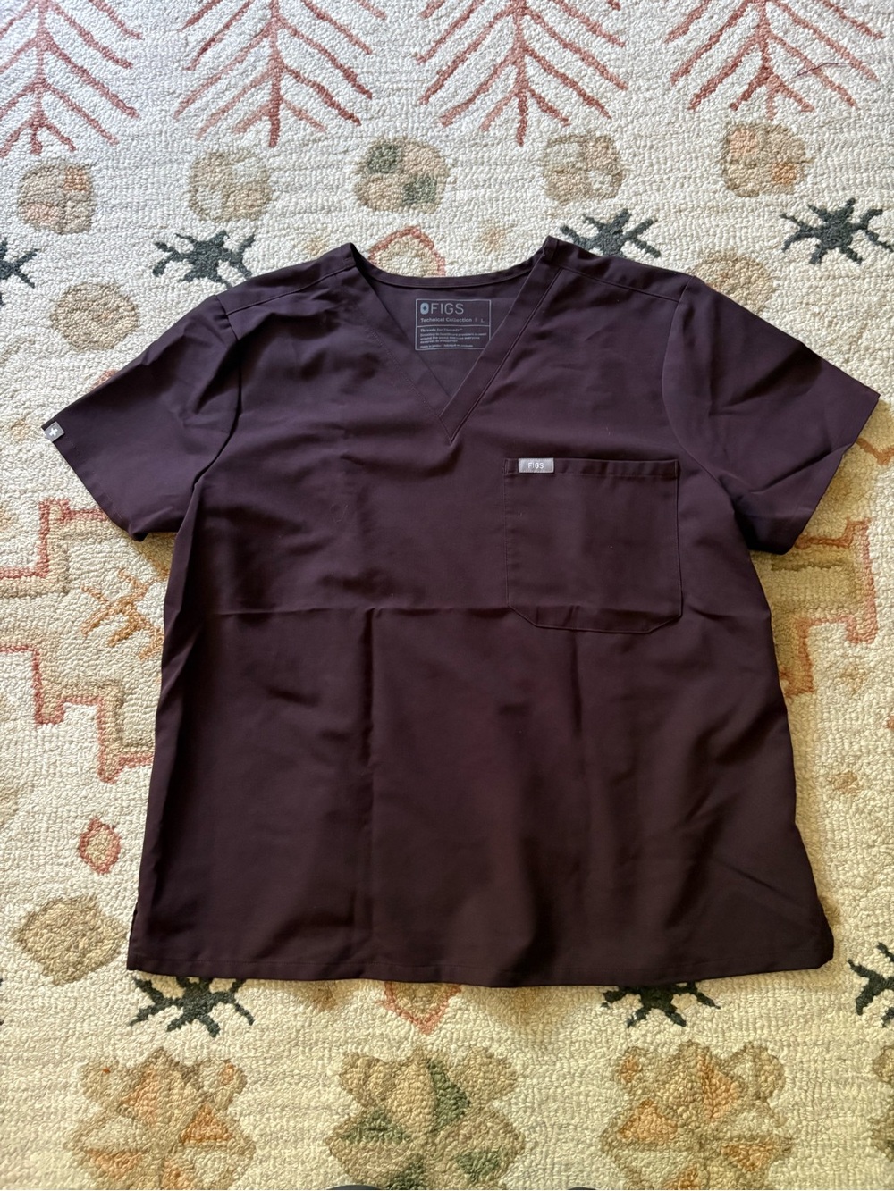 FIGS Catarina PETITE Scrub top espresso large - Picture 2 of 5